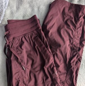 Lululemon Burgundy Dance Studio Pants